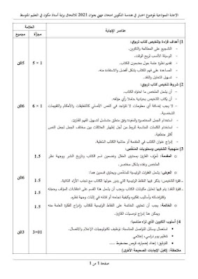 نماذج امتحانات في هندسة التكوين جميع الاطوار مع الحل 2021