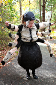 Hairy Tarantula Halloween Costume: uses foam for shape so this spider costume is flexible and comfortable. | The Inspired Wren