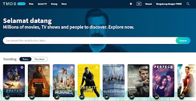 Situs penyedia informasi dan review film The Movie Database (TMDB)