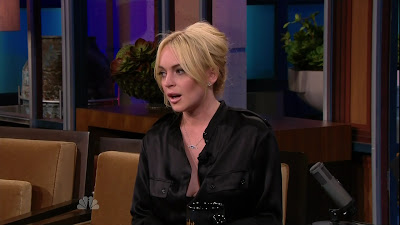 Hot Lindsay Lohan on The Tonight Show With Jay Leno in L A Pictures 