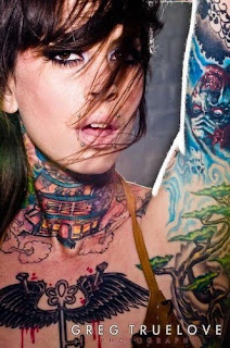 art real tattoo full body girl models