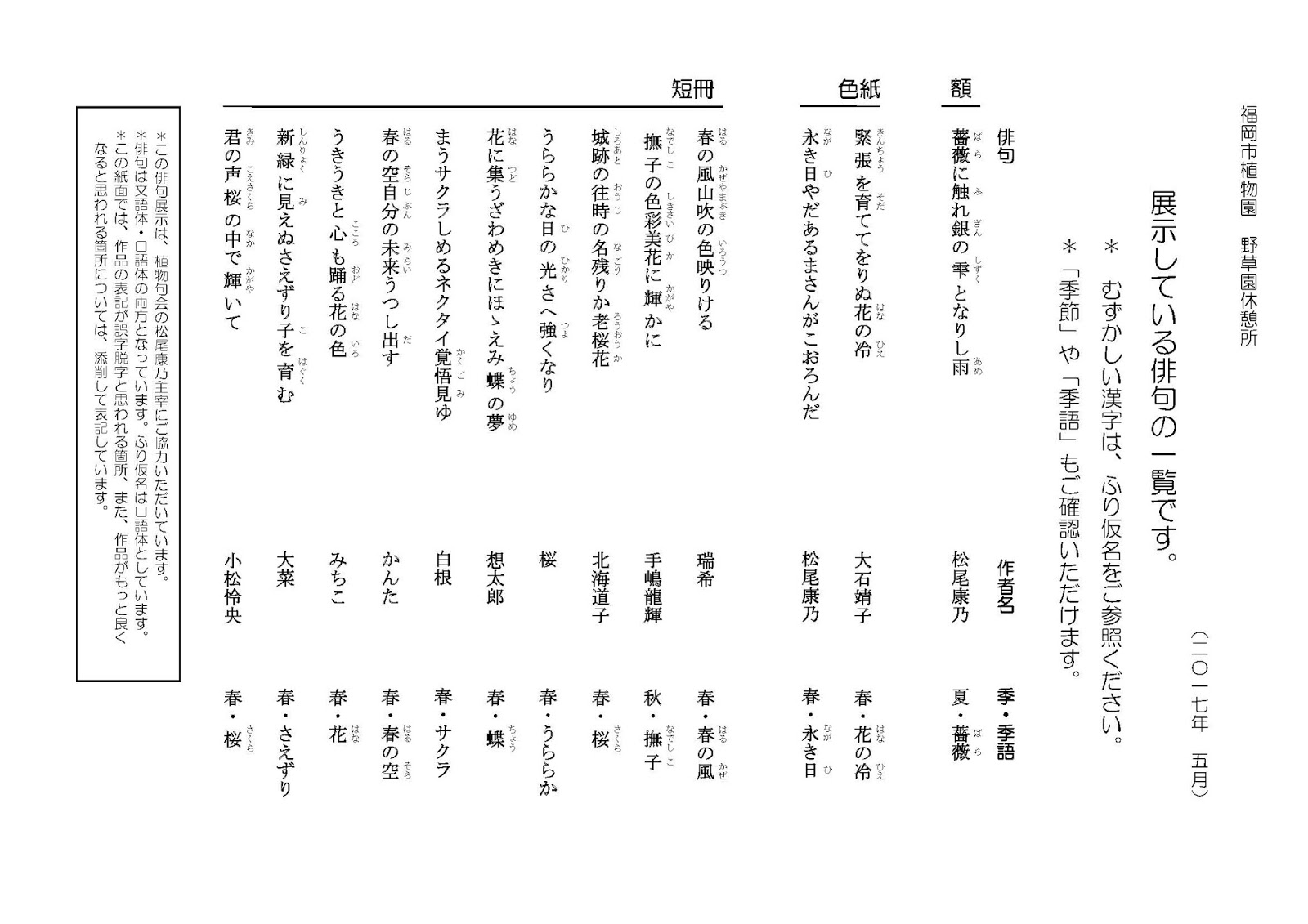 薔薇に触れ銀の雫となりし雨 俳句の展示入れ替えました 17 05 12