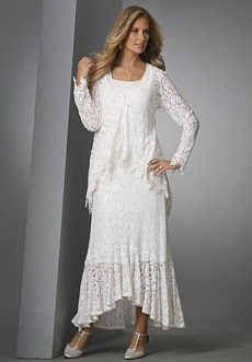 Lace jacket dress