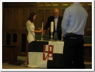 quilt on altar