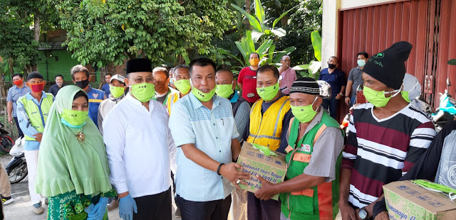 GUS AMI Ketum PKB Menyalurkan Bantuan Sembako dan APD Kepada Masyarakat Melalui DPC PKB Muara Enim