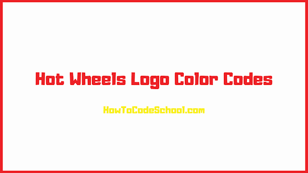 Hot Wheels Logo Color Codes