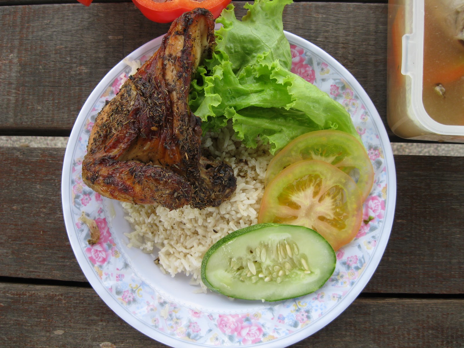 Nice to see, nice to eat: Simple Chicken Roasted with Nasi 