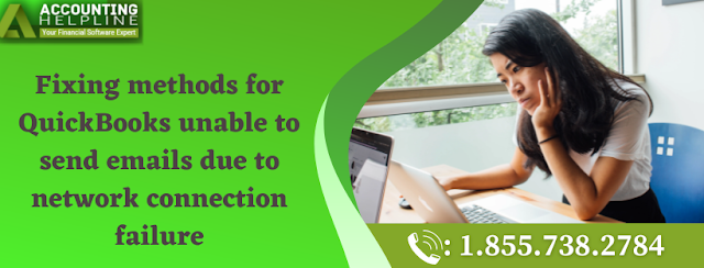 QuickBooks unable to send emails due to network connection failure
