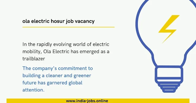 ola electric hosur job vacancy