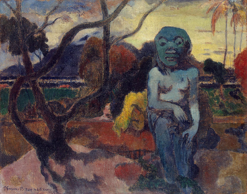 Rave te hiti aamu by Paul Gauguin - Genre Paintings from Hermitage Museum