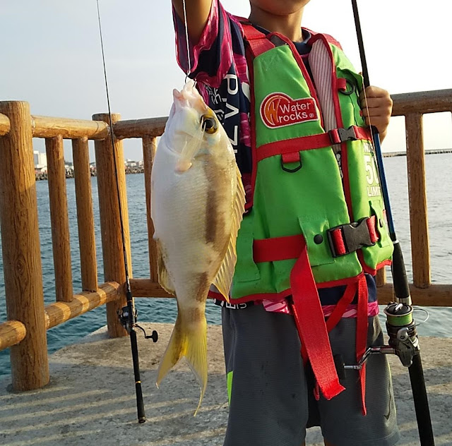 宮古島で子供が釣った魚