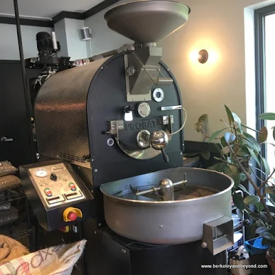 coffee roaster at Stauf's Coffee Roasters in German Village in Columbus, Ohio