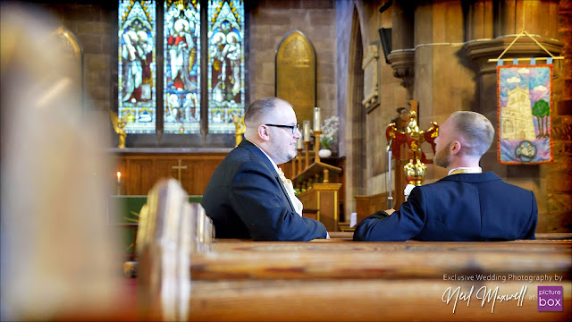 Wedding Photography by Neil at Picture Box -The Barns Hotel Wedding Photographer, Blooms Menswear, St Lukes Cannock