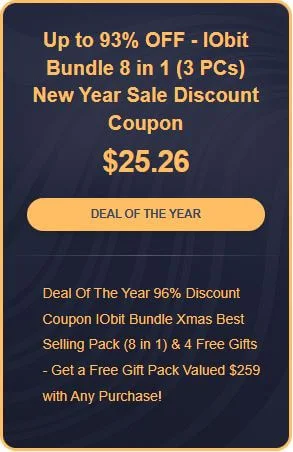 IObit Bundle New Year Sale Discount Coupon Code