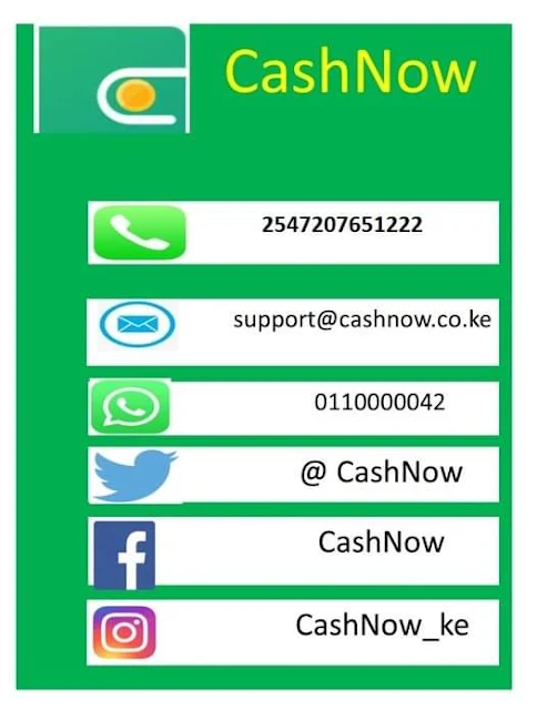 CashNow Contacts