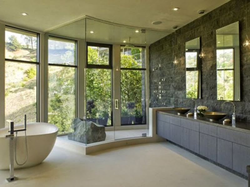 baconafterdark: contemporary bathroom design title=