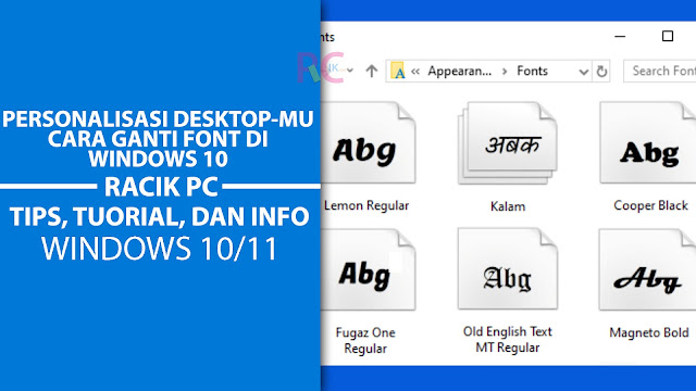 Personalisasi Desktop-Mu: Cara Ganti Font Di Windows 10