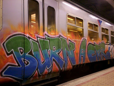 burn a car graffiti