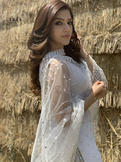 Mehreen Pirzada in White Dress with Cute and Awesome Expressions