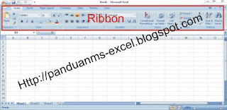 Ribbon Pada Area Excel