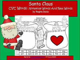 http://www.teacherspayteachers.com/Product/A-Santa-Claus-CVC-Word-Sort-Real-Or-Nonsense-Words-1014374