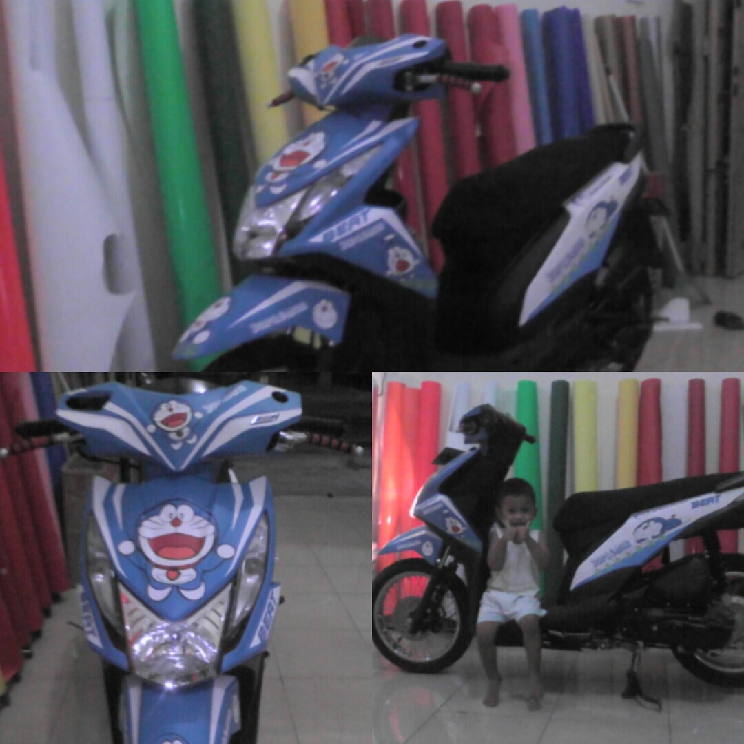 Modifikasi Motor Beat Gambar Doraemon Kumpulan Modifikasi Motor