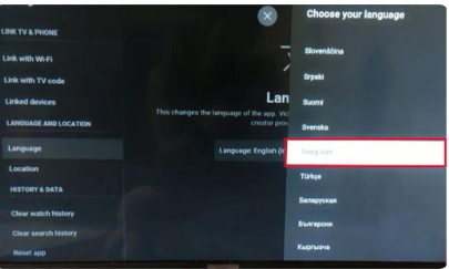 Cách cài đặt tiếng Việt cho ứng dụng Youtube của tivi TCL