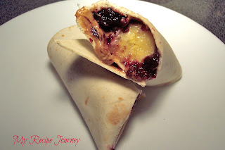 Peanut Butter and Jelly Banana Burritos