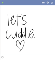 Let's Cuddle Facebook Emoticon