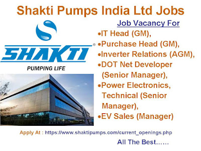 Shakti Pumps Indis Ltd Jobs