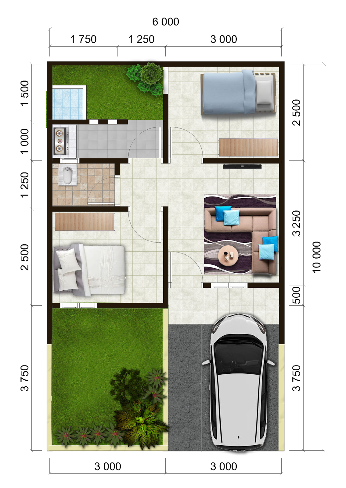 Download Desain Rumah 30 60 Terunik Tech Desain