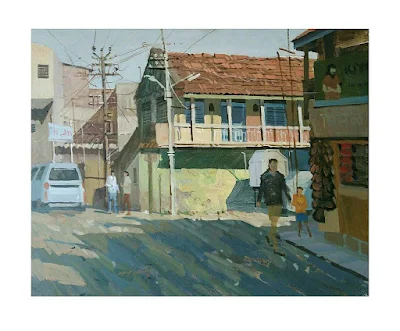 On the Spot painting Abhijit Jadhav
