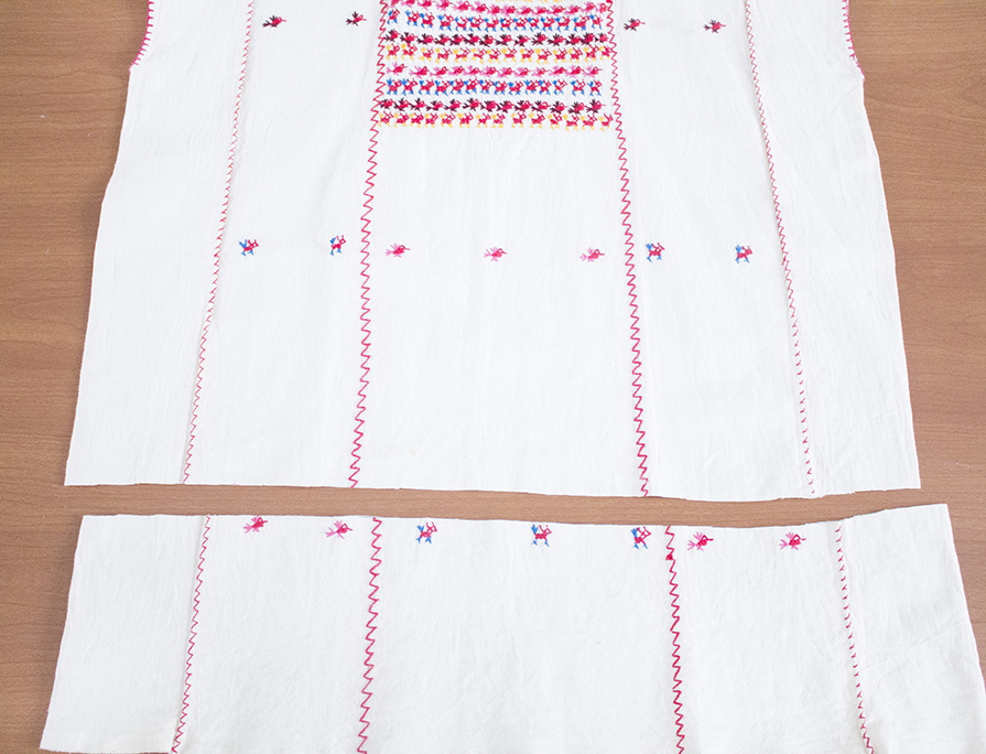 craft challenge faux embroidery tutorial refashion 