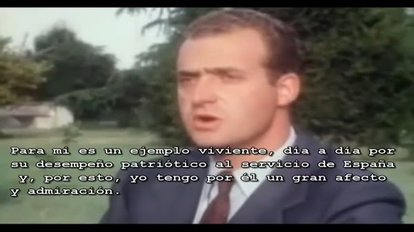 Vídeo | Cuando Juan Carlos I alababa a Franco: «Para mí, es un ejemplo. Le tengo mucho afecto y admiración» 