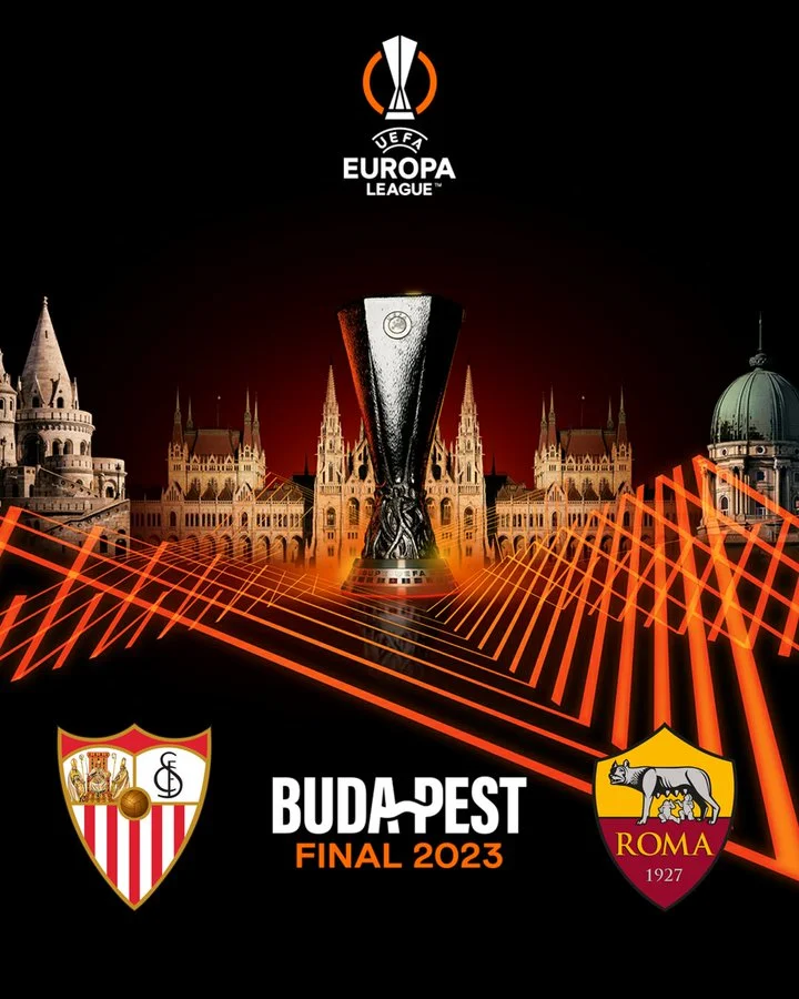 UEFA Europa League 2022/2023 FINAL Budapest Hongaria 2023 Sevilla F.C. (Spanyol) vs. AS Roma (Italia) [image by @EuropaLeague / Twitter]