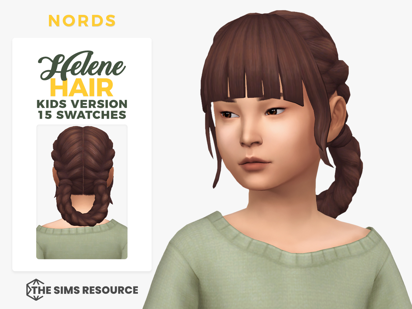 Helene Sims 4 CC Hair