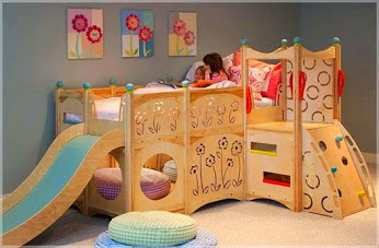 1. Tempat tidur Perosotan - Play bed