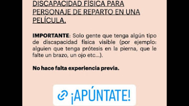 CASTING ESPAÑA: Se buscan HOMBRES ESPAÑOLES de 25 a 35 años con alguna discapacidad física para personaje en PELÍCULA