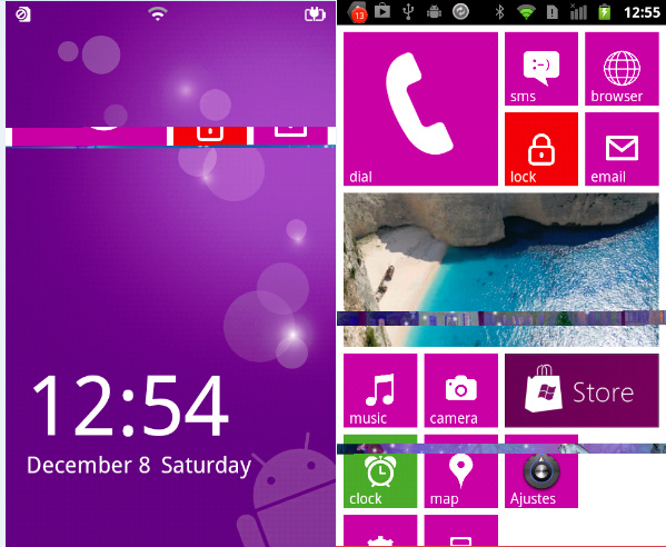  trasforma tu Android en Windows Phone 8 con WP8 Launcher