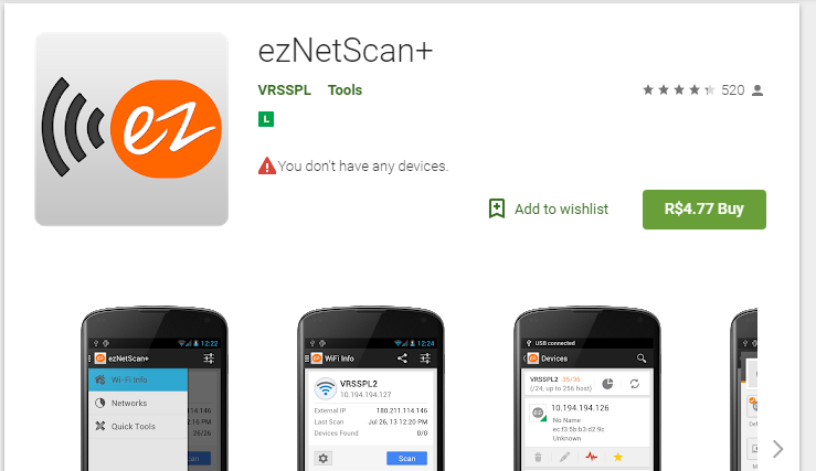 Download ezNetScan+ Pro Apk
