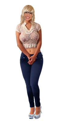 Girl with big boobs and see through top PNG