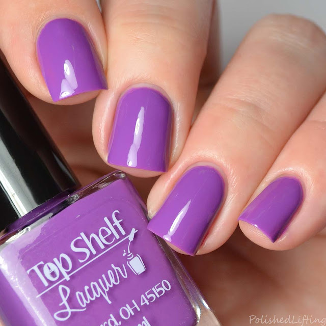 violet creme nail polish