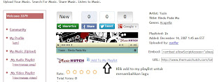 Cara menambah lagu ke playlist dan share ke jejaring sosial