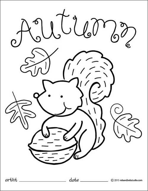 Fall Leaves Coloring Book 7