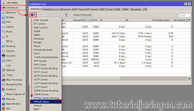 Tutorial Cara Setting PPPoE Client di Router Mikrotik