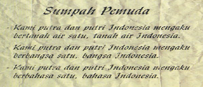 Memperingati Hari Sumpah Pemuda