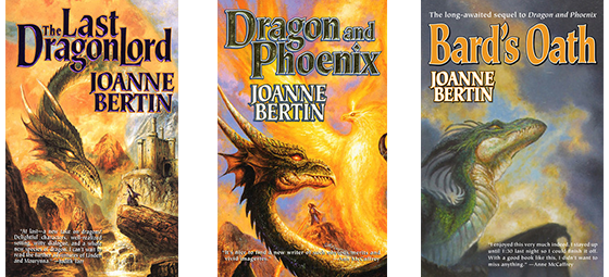 Dragonlord series covers by Joanne Bertin