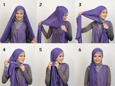 Gambar Cara Memakai Jilbab