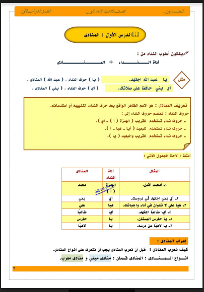 أقوى مذكرة مراجعة نحو للصف الثالث الاعدادى الترم الاول 2023 pdf