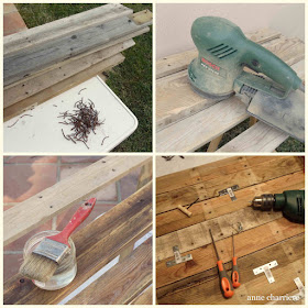 www.annecharriere.com, DIY headboard from pallets, upcycle,